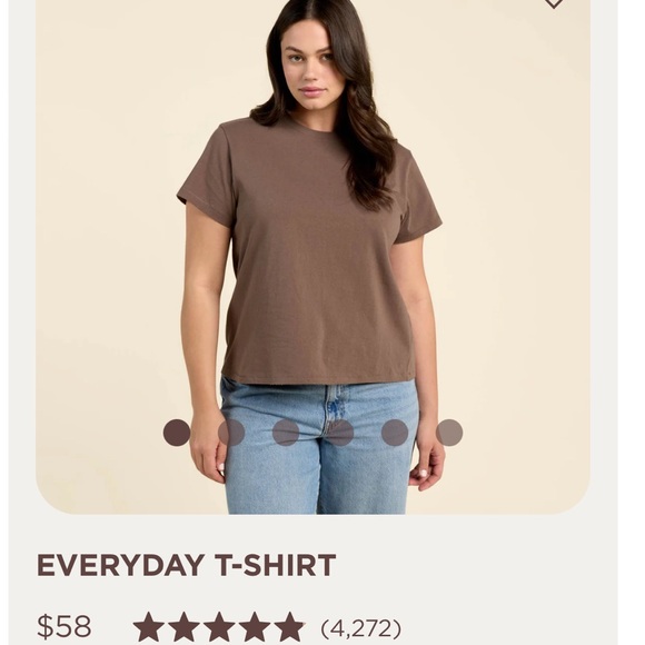 nuuds Tops - Mocha XXL Nuuds Everyday T-Shirt